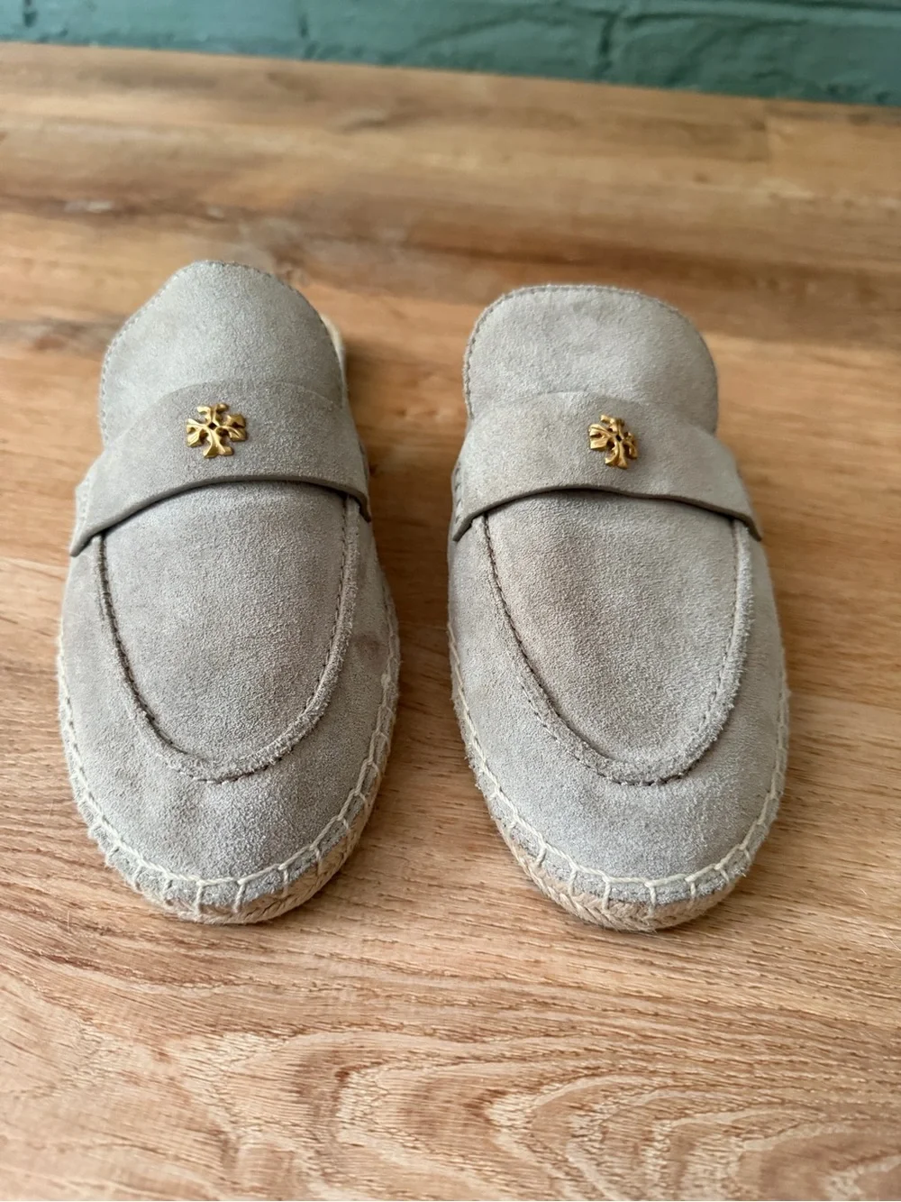 Tory Burch | Seaside Mule Espadrille Natural Suede Classic Taupe, size 10.5